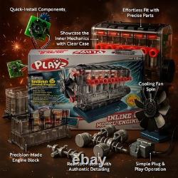 Inline 6 Engine Model Kit Build Your Own STEM Mini Engine