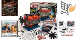 Inline 6 Engine Model Kit STEM Small Engine DIY Educational Toy for Adults Kids