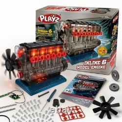 Inline 6 Engine Model Kit STEM Small Engine DIY Educational Toy for Adults Kids