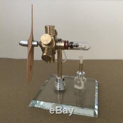 Innovative Hot Air Stirling Engine Model Toy Aircraft Engine Motor w Propeller