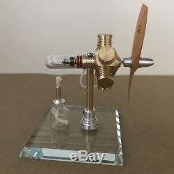 Innovative Hot Air Stirling Engine Model Toy Aircraft Engine Motor w Propeller