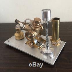 Innovative Hot Air Stirling Engine Model Toy Micro Motor V-Engine Motor with Lamp