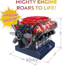 Interactive V8 Engine Model Kit for Kids & Adults Unlock STEM Learning Fun