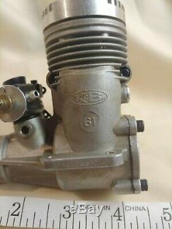 K&B 61 RC Model Airplane 2 Stroke Engine. 61 Motor Glow Plug