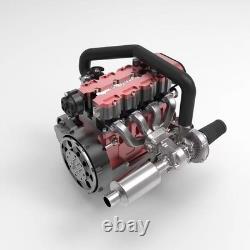 L4 Metal Engine Model Kit, Adult Water-Cooled Engine Kit, Engine Model
