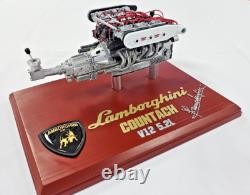 Lamborghini Countach Engine Motor Built Up Painted Model Scale 1/8