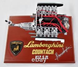 Lamborghini Countach Engine Motor Built Up Painted Model Scale 1/8