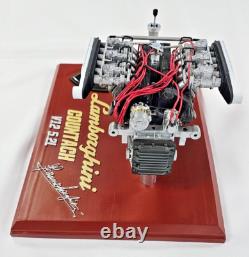 Lamborghini Countach Engine Motor Built Up Painted Model Scale 1/8