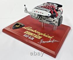 Lamborghini Countach Engine Motor Built Up Painted Model Scale 1/8