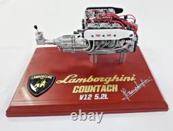 Lamborghini Countach Engine Motor Built Up Painted Model Scale 1/8