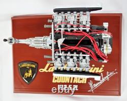 Lamborghini Countach Engine Motor Built Up Painted Model Scale 1/8