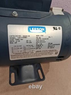 Leeson Motor Ac 1725rpm 115/208-230v 1ph Motor 100007.00 Model# C4c17dh8h