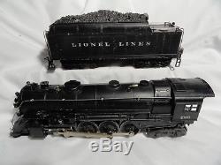 Lionel 726 1946 Smoke Bulb Model Engine With High Stack Motor & 2426W Cast Tender