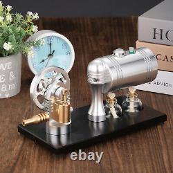 Live Steam Engine Model Toy with Boiler DIY Steam Heating Engine Generator Motor