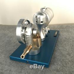 Live Steam Engine Model Toy with Boiler DIY Steam Heating Power Engine Motor Toy