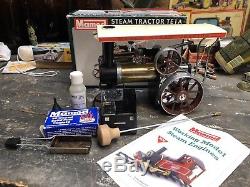 Live Steam Mamod Brass Traction Engine Model Te1ab Boxed- Brown/Gold