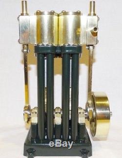 Live Steam Twin Cylinder Marine Model Steam Engine Fully Machined Metal Kit