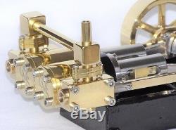 Live Steam Twin Cylinder Mill Model Steam Engine Fully Machined Metal Kit