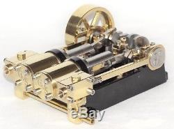 Live Steam Twin Cylinder Mill Model Steam Engine Fully Machined Metal Kit
