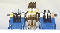 Live Steam Twin Cylinder Tandem Mill Model Steam Engine Fully Machined Metal Kit