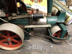 Live Steam Wilesco Green Tractor Engine Roller Dampf German Made Model Toy Mamod