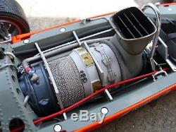 Lotus Race Car with Turbine Engine Motor & Sport Wheel Vintage GP F 1 Indy Model