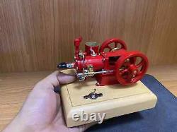 M25 Retro Gas Engine Motor Model that Works Double Flywheels Speed Adjust Toys