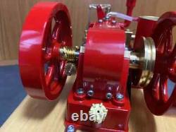 M25 Retro Gas Engine Motor Model that Works Double Flywheels Speed Adjust Toys