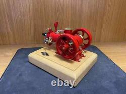 M25 Retro Gas Engine Motor Model that Works Double Flywheels Speed Adjust Toys