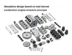 MAD V8 Engine Internal Combustion Model Assembly Kit RC Full Simulation Engine