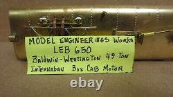MEW Model Engineering Works Baldwin-Westinghouse 49 Ton Boxcab Motor Brass HO