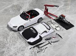 MH 118 White JDM S2000 AP2 Sports F22C Engine Model Diecast Metal Car