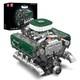 Moc V8 Engine Model Kit 2250+ Pcs Building Blocks Battery & Motor Included
