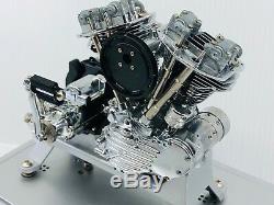 Marushin'48 Harley Panhead 16 Scale Model Engine with Motor and Sound Unit