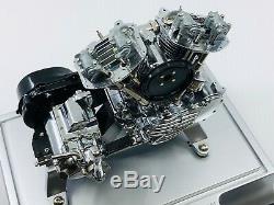 Marushin'48 Harley Panhead 16 Scale Model Engine with Motor and Sound Units