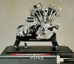 Marushin Harley Davidson 1948 Panhead Operational Engine Model with Motor Unit