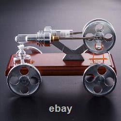 Metal Stirling Steam Engine Car Model Kit Vehicle Engine Motor Kids Gift DIY Toy