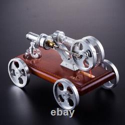 Metal Stirling Steam Engine Car Model Kit Vehicle Engine Motor Kids Gift DIY Toy