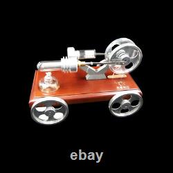 Metal Stirling Steam Engine Car Model Kit Vehicle Engine Motor Kids Gift DIY Toy