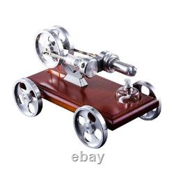 Metal Stirling Steam Engine Car Model Kit Vehicle Engine Motor Kids Gift DIY Toy