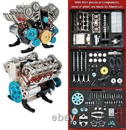 Metal V8 Engine Model Mechanical Engine Science Experiment Physics Toy Gift New