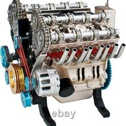 Metal V8 Engine Model Mechanical Engine Science Experiment Physics Toy Gift New