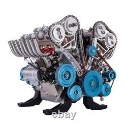 Metal V8 Engine Model Mechanical Engine Science Experiment Physics Toy Gift New