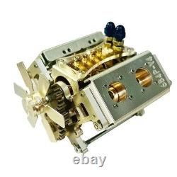 Metal crankshaft V8 engine model, power engine strong magnetic piston DC motor