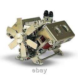 Metal crankshaft V8 engine model, power engine strong magnetic piston DC motor