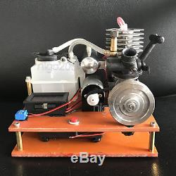 Micro 2-Stroke Gasoline Engine Model Toy DIY Petrol DC Generator Engine Motor