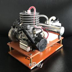 Micro 2-Stroke Gasoline Engine Model Toy DIY Petrol DC Generator Engine Motor