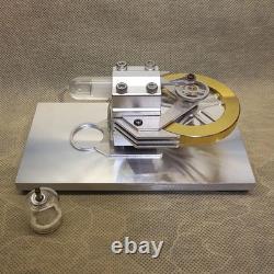 Micro Flywheel Design Hot-Air Stirling Engine Motor Model with LED Light String