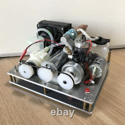 Mini 2-Stroke DIY Micro Generator Motor Toy Water Cooling Methanol Engine Model