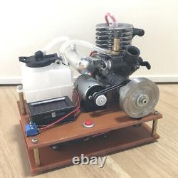 Mini 2-Stroke Gasoline Engine Model Toy Mixture Nitro DC Generator Engine Motor